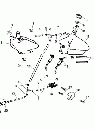 OIL TANK / FUEL TANK - A03FA09CA / CC / CD (4978857885B05)