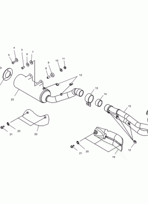EXHAUST SYSTEM - A03GJ50AA / AB (4975767576A11)