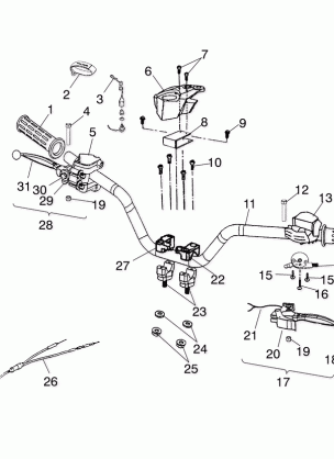 HANDLEBAR - A03KA09CA / CB (4983138313B11)