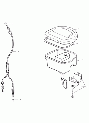 CONTROLS - THROTTLE ASM / CABLE - A03BA38CA (4982568256B06)