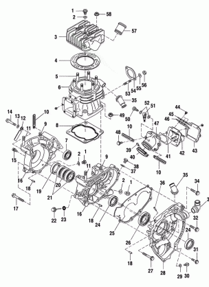 CRANKCASE AND CYLINDER - A03BA38CA (4982568256C11)