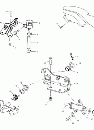 REAR BRAKE MASTER CYLINDER - A03BA38CA (4982568256B11)