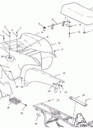 REAR CAB - A03BA38CA (4982568256A04)