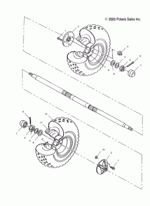 REAR WHEEL - A03BA38CA (4986228622C02)