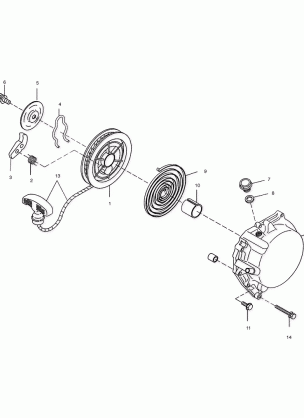 RECOIL STARTER - A03BA38CA (4982568256D01)