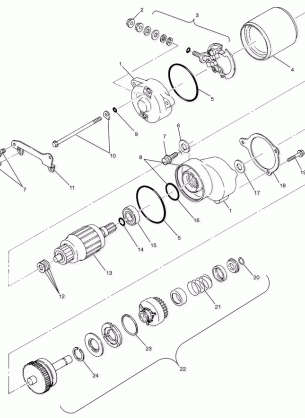 STARTING MOTOR - A03BA38CA (4982568256D03)