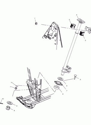 STEERING POST - A03BA38CA (4982568256B05)