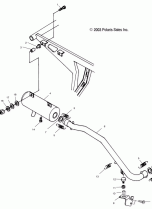 EXHAUST SYSTEM - A03BG50AA (4986228622A08)