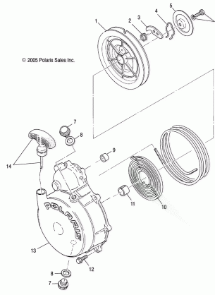 RECOIL STARTER - A03BG50AA (4999201549920154D04)