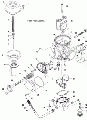 CARBURETOR - A03BG50AA (4986088608D05)