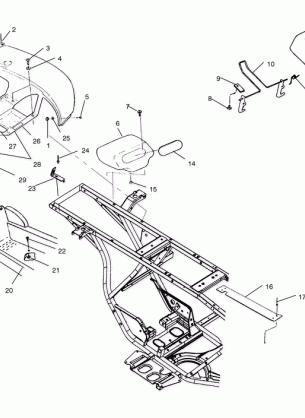 REAR CAB and SEAT - A03CA32AA (4978627862A04)