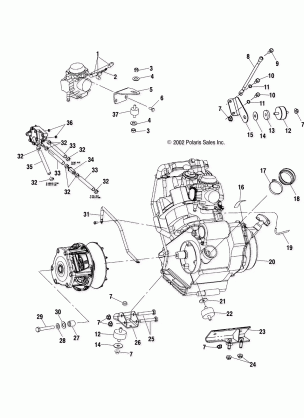 ENGINE MOUNTING - A03CA32AA (4978627862A07)