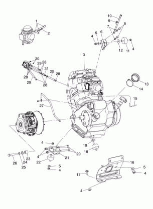 ENGINE MOUNTING - A03CB32AA / FC (4975157515A11)