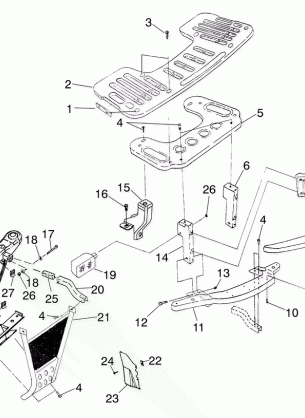 FRONT RACK and BUMPER MOUNTING - A03CB32AA / FC (4975157515A07)