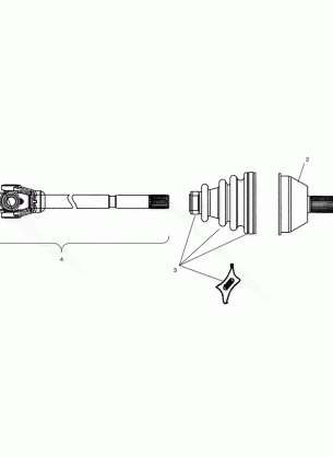 DRIVE SHAFT - A03CD32AA / AB / AC (4975217521B06)