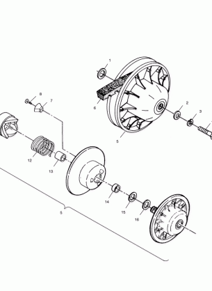 DRIVEN CLUTCH - A03CD32AA / AB / AC (4975217521C03)