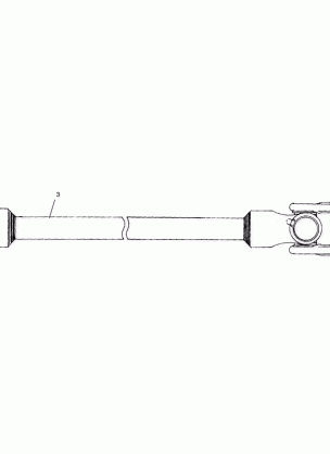 FRONT PROP SHAFT - A03CD32AA / AB / AC (4975217521B08)