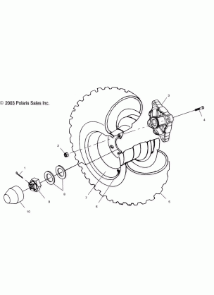 REAR WHEEL DRIVE - A03CD50FB (4986268626C08)