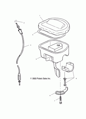 CONTROLS / THROTTLE ASM / CABLE - A03CH50AA / AB / AC / AD / AE / AH / AJ (4986268626B13)