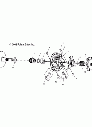 DRIVE CLUTCH - A03CH50AA / AB / AC / AD / AE / AH / AJ (4987288728C06)