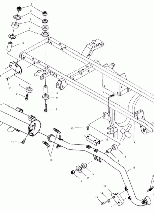 EXHAUST SYSTEM - A03CH50AA / AB / AC / AD / AE / AH / AJ (4986068606A11)