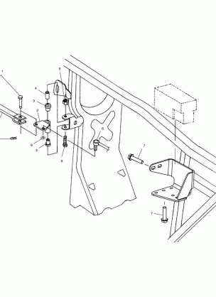 FRAME MOUNTING - A03CH50AA / AB / AC / AD / AE / AH / AJ (4975377537C02)