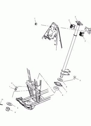 STEERING POST - A03CH50AA / AB / AC / AD / AE / AH / AJ (4975417541B10)