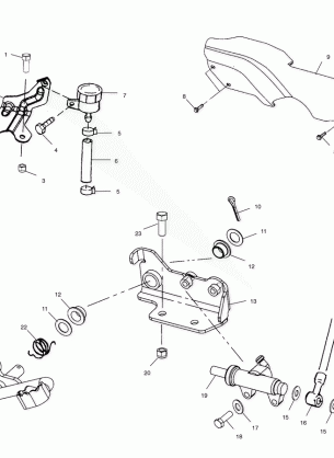 REAR BRAKE MASTER CYLINDER - A02BA25CA / CB / CD (4969896989B04)