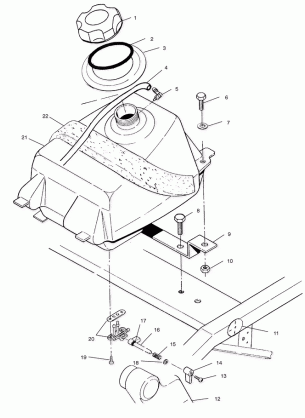 FUEL TANK - A02BA25CA / CB / CD (4969896989A10)