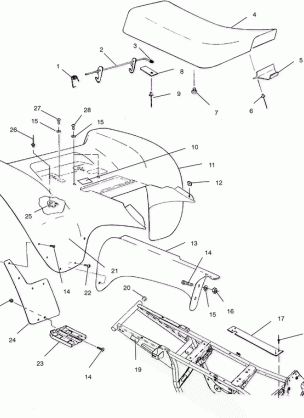 REAR CAB - A02BA25CA / CB / CD (4969896989A04)