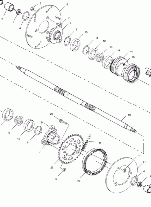 REAR HOUSING - A02BA25CA / CB / CD (4969896989B14)