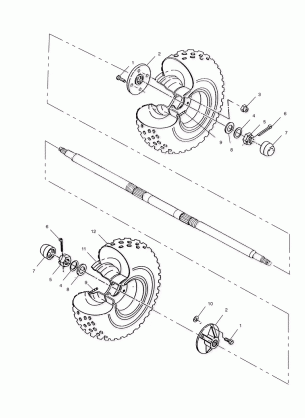 REAR WHEEL - A02BA25CA / CB / CD (4969896989B13)