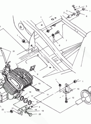 ENGINE MOUNTING - A02BA25CA / CB / CD (4969896989A07)