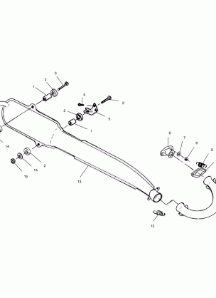 EXHAUST SYSTEM - A02BA25CA / CB / CD (4969896989A08)