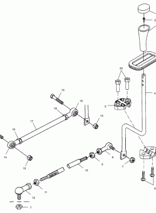 GEAR SELECTOR - A02BA25CA / CB / CD (4969896989C03)