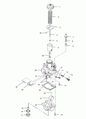 CARBURETOR - A02BA25CA / CB / CD (4969896989C13)