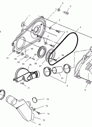 CLUTCH COVER - A02BA25CA / CB / CD (4969896989C02)