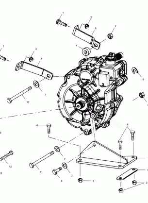 GEARCASE MOUNTING - A02BA25CA / CB / CD (4969896989C04)