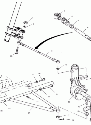 A-ARM / STRUT MOUNTING - A02CB32AA / AB / FC (4970107010B08)