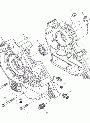 CRANKCASE - A02CB32AA / AB / FC (4970107010C12)