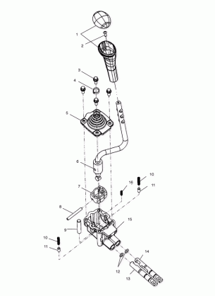 GEAR SELECTOR - A02CB32AA / AB / FC (4970107010C04)