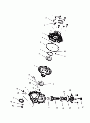 REAR HOUSING - A02CB32AA / AB / FC (4970107010C07)