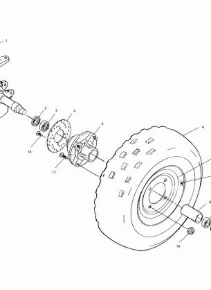 FRONT WHEEL - A02CB32AA / AB / FC (4970107010B06)