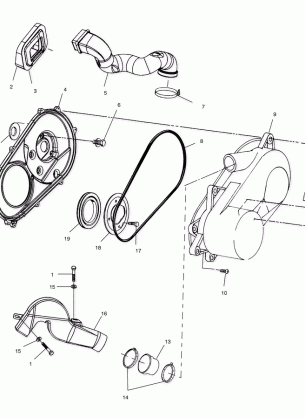 CLUTCH COVER - A02CB32AA / AB / FC (4970107010B13)