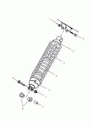 SHOCK MOUNTING - A02CB32AA / AB / FC (4970107010C10)