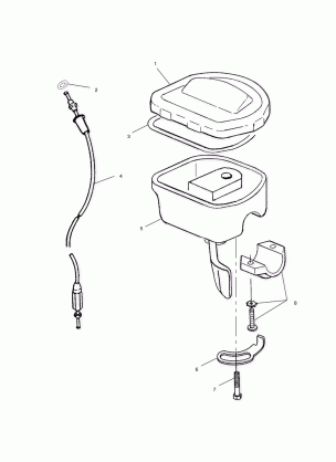 CONTROLS - THROTTLE ASM / CABLE - A02CB32AA / AB / FC (4970107010B07)