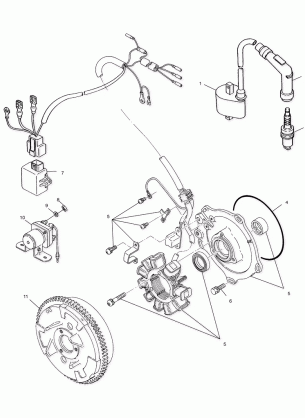 MAGNETO - A02CB32AA / AB / FC (4970107010D06)