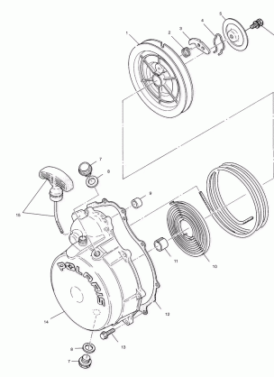 RECOIL STARTER - A02CB32AA / AB / FC (4970107010D04)