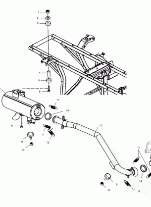 EXHAUST SYSTEM - A02CB32AA / AB / FC (4970107010A12)