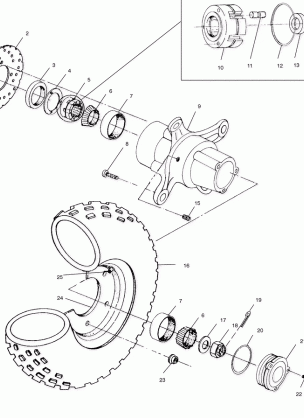 FRONT WHEEL - A02CD32AA / AB / AC (4970147014B13)